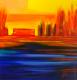Brand im Hafen - Karin Stoellner - Acryl auf Leinwand - Abstrakt - Abstrakt