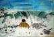 Gewalt des Wassers - Monika RÃ¼th - Acryl auf Leinwand - Sonstiges - 