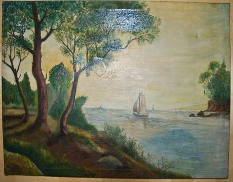 Wasserlandschaft mit Bäumen - basphi - Array auf Array - Array - Wasserlandschaft mit Bäumen - basphi - Array auf Array - Array -