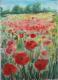 Mohnfeld - Klaus Ainedter - Aquarell auf Papier - Mohn-Sonstiges - Abstrakt-Naturalismus