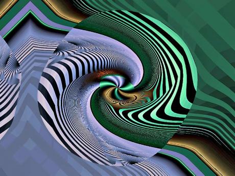 Spiral blue and green 2001 - Hendrik Arie Baartman - Baartman - auf - Array - Spiral blue and green 2001 - Hendrik Arie Baartman - Baartman - auf - Array -
