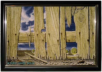 Blick durch den Bretterzaun (1990) Horst Lünser - Horst Lünser - Array auf Array - Array - Blick durch den Bretterzaun (1990) Horst Lünser - Horst Lünser - Array auf Array - Array -