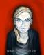 Selbstbildnis - Kathrin Greube - Acryl auf Leinwand - Portrait - Realismus Selbstbildnis - Kathrin Greube - Acryl auf Leinwand - Portrait - Realismus
