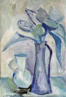 Stilleben in Blau (1996) - Günter Leipfinger - Array auf Array - Array - Stilleben in Blau (1996) - Günter Leipfinger - Array auf Array - Array -