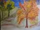 Herbst - Salzblatt Annette Schaefer - Aquarell auf - Landschaft - Herbst - Salzblatt Annette Schaefer - Aquarell auf - Landschaft -