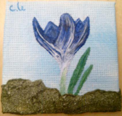 -ein kleines kunstwerk-krokus blau - c. lemke - auf - Array - -ein kleines kunstwerk-krokus blau - c. lemke - auf - Array -
