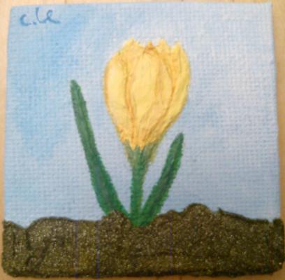-ein kleines kunstwerk-krokus gelb - c. lemke - auf - Array - -ein kleines kunstwerk-krokus gelb - c. lemke - auf - Array -