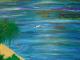 Abends vor Korsika - Yvonne Schmied - Acryl-Ãl auf Leinwand - Reisen-Meer-Abend-Sonnenuntergang - Naturalismus-Realismus