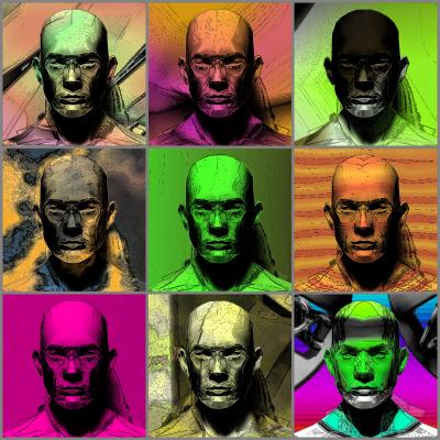 Variationen eines Kopfs - Kurt Heppke - Array auf - Array - Variationen eines Kopfs - Kurt Heppke - Array auf - Array -