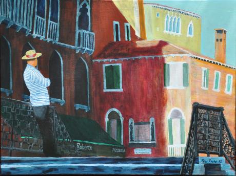 Gondoliere, Campo San Provolo, Venezia - Peter Traxler - Array auf Array - - Gondoliere, Campo San Provolo, Venezia - Peter Traxler - Array auf Array - -