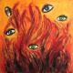 Flammenhölle - Ülkü Oenal - Acryl auf Leinwand - Feuer-Hass-Neid - Expressionismus Flammenhölle - Ülkü Oenal - Acryl auf Leinwand - Feuer-Hass-Neid - Expressionismus