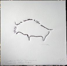 Bison Holzschnitt - Rafael Sanz - Array auf - - Bison Holzschnitt - Rafael Sanz - Array auf - -