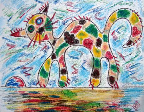 Katze im Flecktarn - Markus Johne - Array auf Array - Array - Array Katze im Flecktarn - Markus Johne - Array auf Array - Array - Array