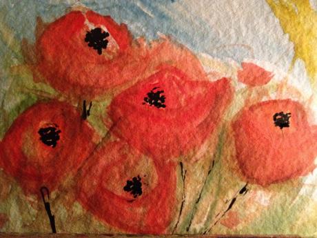 Mohnblumen Blatt 2 - Helmut Müller - Array auf - Array - Mohnblumen Blatt 2 - Helmut Müller - Array auf - Array -