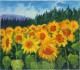 Sonnenblumen bei Horheim - Josef Heinzler - Thomas Knab - Ãl auf Leinwand - Reisen-Sonnenblumen-Wald-Wiese-Sommer - Impressionismus Sonnenblumen bei Horheim - Josef Heinzler - Thomas Knab - Ãl auf Leinwand - Reisen-Sonnenblumen-Wald-Wiese-Sommer - Impressionismus