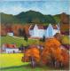 Kloster Ofteringen im Herbst - Josef Heinzler - Thomas Knab - Ãl auf Leinwand - Stadtansichten-Reisen-Bäume-Wald-Wiese-Herbst - Impressionismus Kloster Ofteringen im Herbst - Josef Heinzler - Thomas Knab - Ãl auf Leinwand - Stadtansichten-Reisen-Bäume-Wald-Wiese-Herbst - Impressionismus