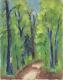 Waldpartie zu Wutöschingen - Josef Heinzler - Thomas Knab - Ãl auf Leinwand - Reisen-Bäume-Wald-Sommer - Impressionismus Waldpartie zu Wutöschingen - Josef Heinzler - Thomas Knab - Ãl auf Leinwand - Reisen-Bäume-Wald-Sommer - Impressionismus