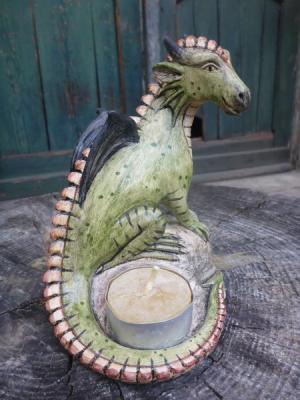 Drache mit Teelicht - Anna Kirsche - Array auf - Array - Drache mit Teelicht - Anna Kirsche - Array auf - Array -