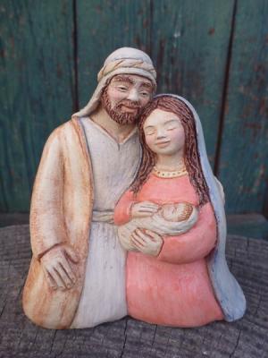 Maria und Josef mit Christkind - Anna Kirsche - Array auf - Array - Maria und Josef mit Christkind - Anna Kirsche - Array auf - Array -
