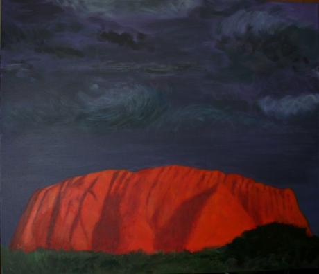 Unwetter droht am Ayers Rock - Mechthild Aschermann - Array auf Array - Array - Array Unwetter droht am Ayers Rock - Mechthild Aschermann - Array auf Array - Array - Array