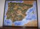 ---3d-Reliefbild Handmodelliert \"Spanien/Portugal